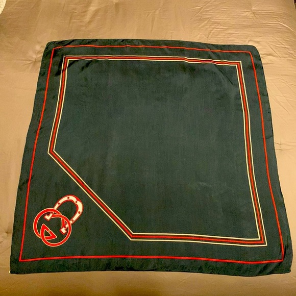 Gucci Accessories - RARE AUTHENTIC VINTAGE GUCCI SILK SCARF